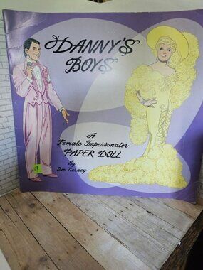 Vintage Danny's Boy Female Impersonator Paper Doll Tom Tierney Mae West Rare HTF